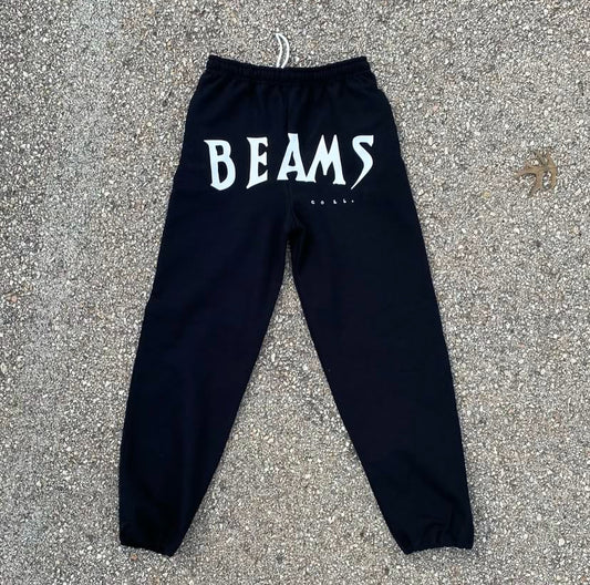 Beams Coll. Fleece Sweatpants (Black)