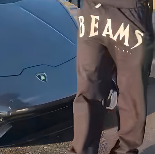 Beams Coll. Fleece Sweatpants (Black)